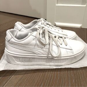Puma Smash V3 Platform White Sneaker